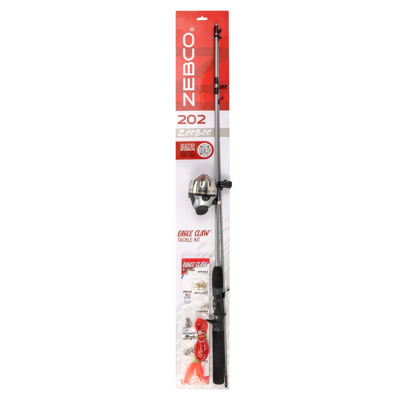 202 ZeeBee 5'6" Medium Light Spincast Combo with Eagle Claw Tackle