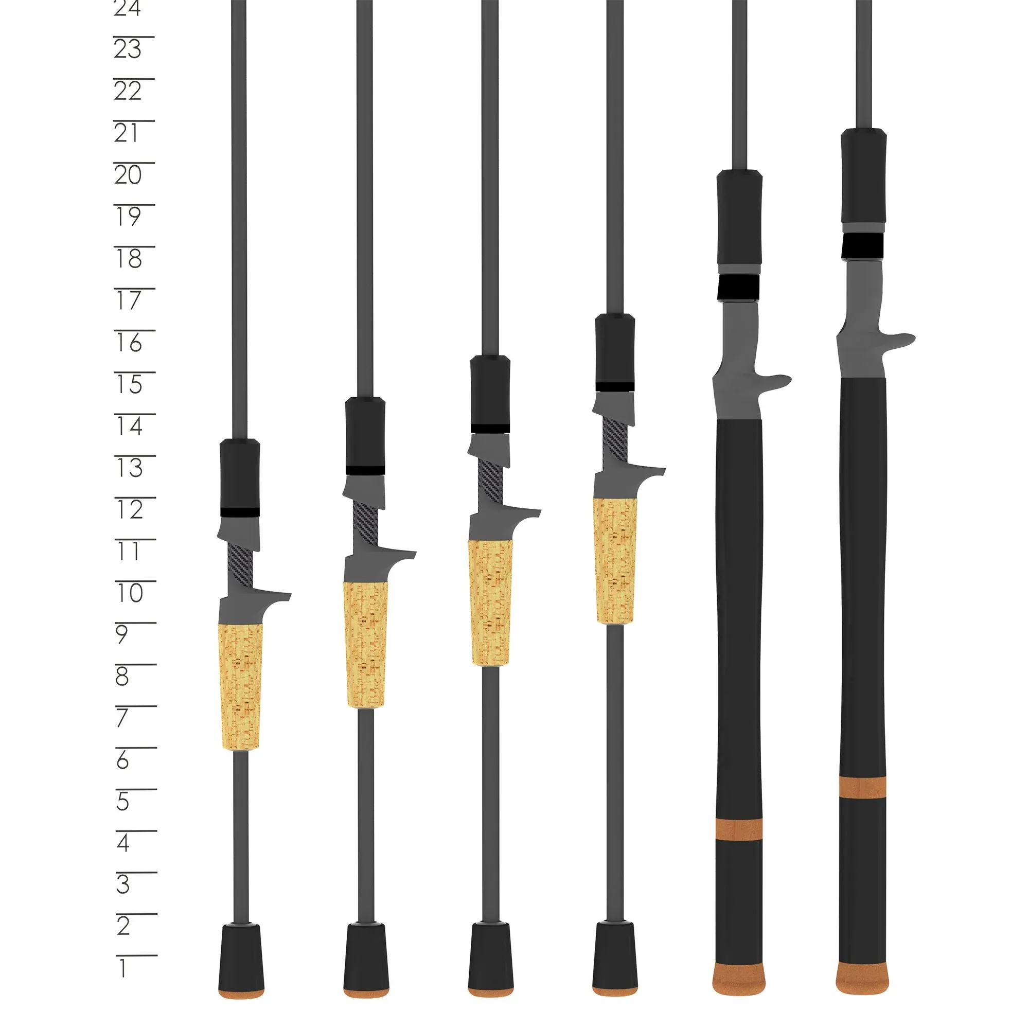 Bass X 7'1" Medium Heavy Fast Casting Rod BAC71MHF