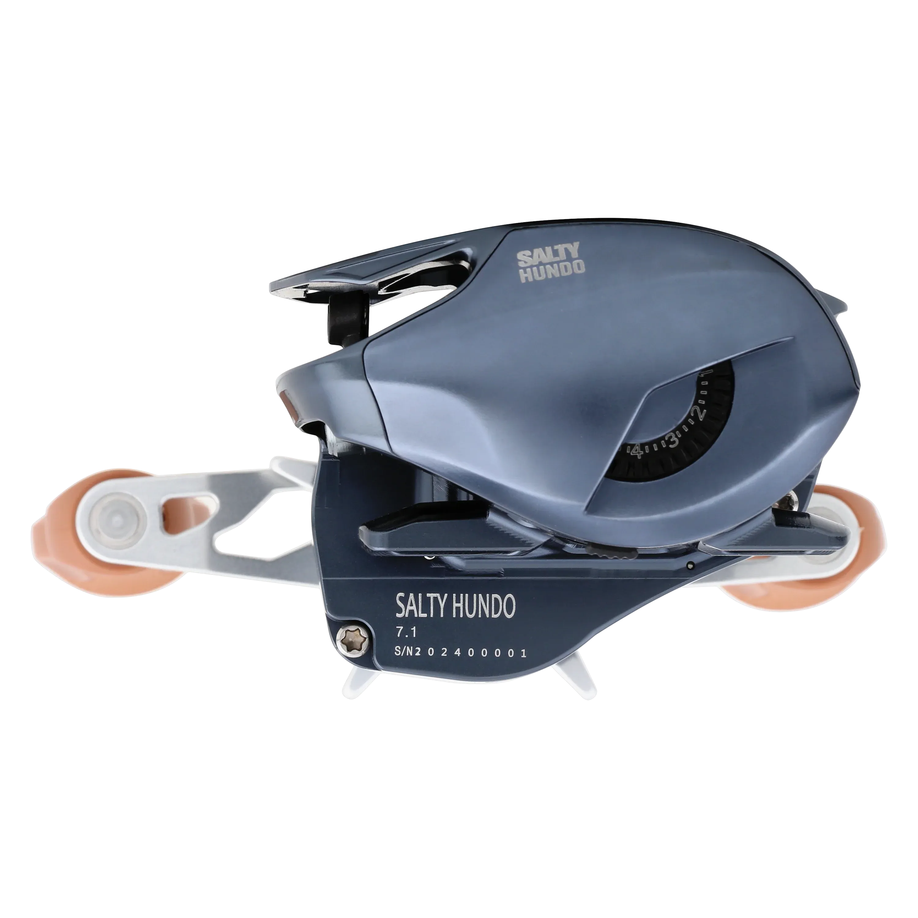Bates Fishing Salty Hundo 100 Baitcasting Reel - Nautical Blue