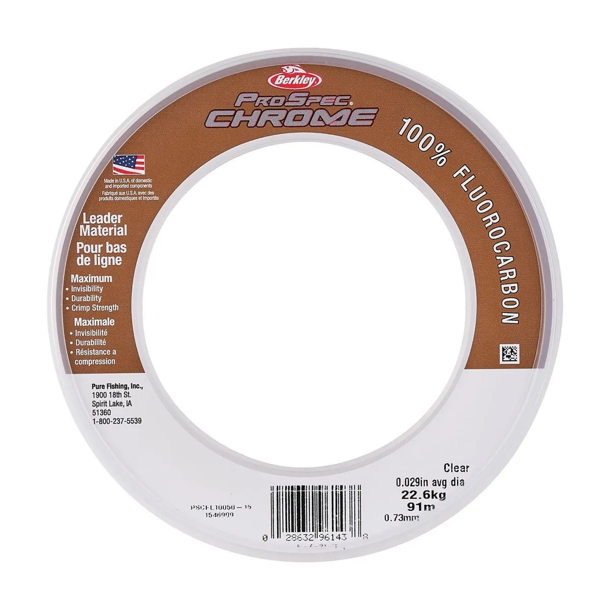 Berkley ProSpec Chrome 100% Fluoro Leader Clear