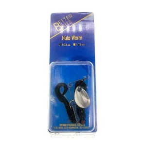 Better Baits Lil' Cuts Hula Worm W/ Spinner 1/32 Oz Black