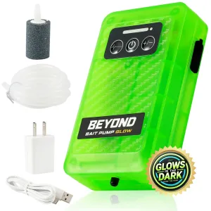 Beyond Bait Pump Rechargeable Aerator - Glow in the Dark Bubbler