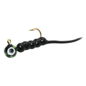 Custom Jigs Glow Tungsten Tutso Black W/Glow Spots/Black Body