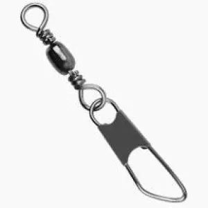 Danielson Barrel Swivels W/ Safety Snap Sz 2/0 Qty 12 Black