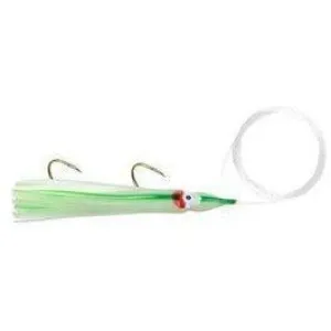 Danielson Squid Rigged SQDR45118 4.5" Glow/Green Streak Qty 1
