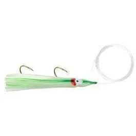 Danielson Squid Rigged SQDR45118 4.5" Glow/Green Streak Qty 1