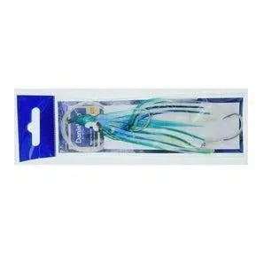 Danielson Squid Rigged SQDR45139 4.5" UV Green/Light Blue Stripe Qty 1
