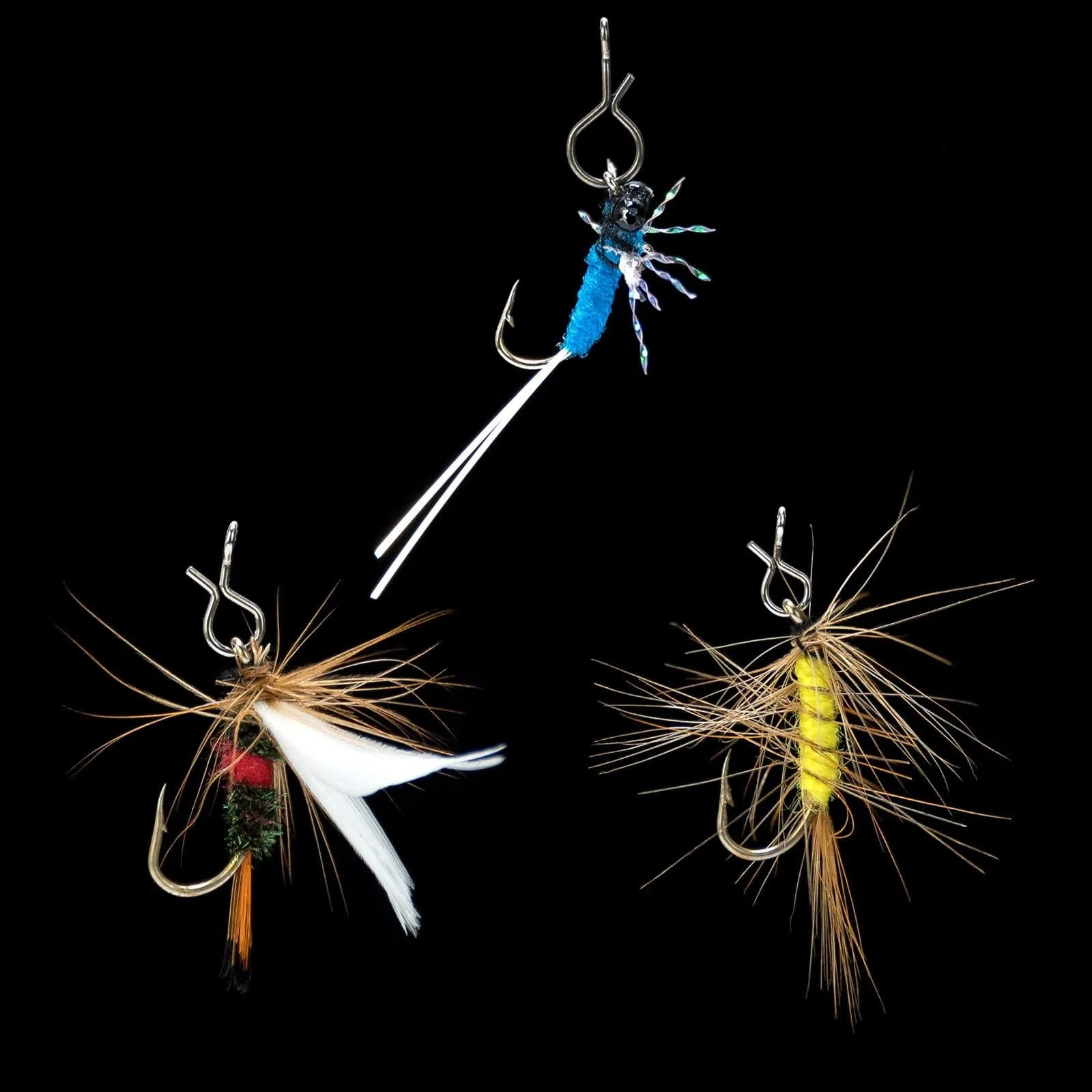 Dr.Fish 100pcs Fly Fishing Snaps Stainless Steel