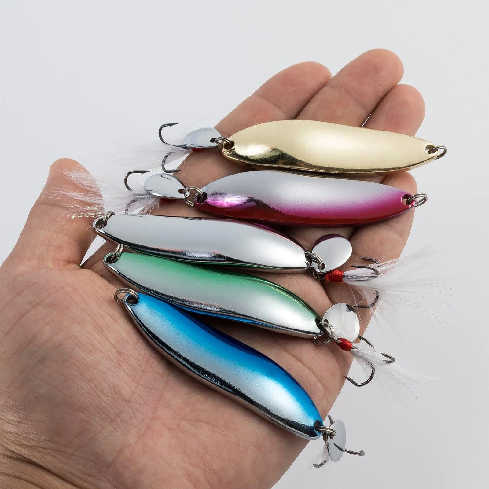 Dr.Fish 5 cps Metal S-shaped Spoon Lures