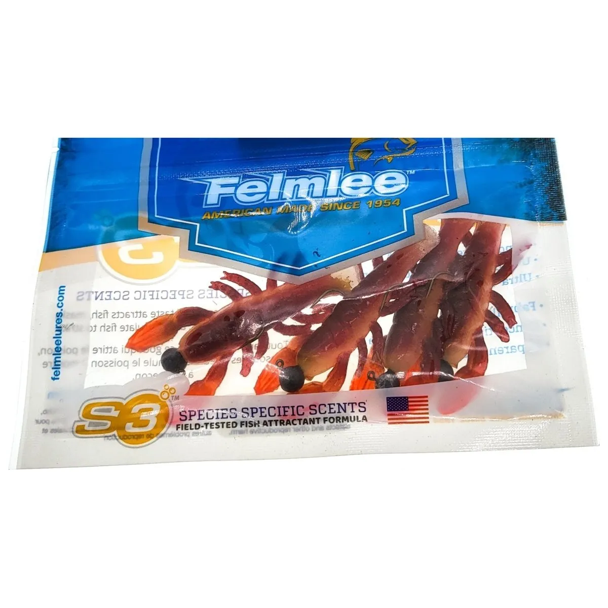 Felmlee Jigging Crawfish 2-1/4" 1/4Oz Qty 4