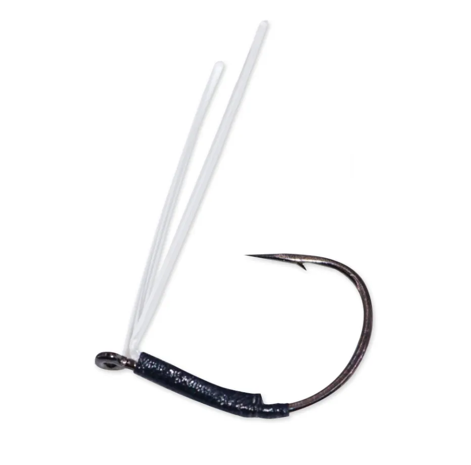 Hayabusa Fluorocarbon Guard Wacky Hook - Black Nickel - 4 Pack