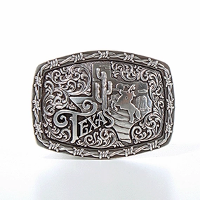 M&F Rectangle Texas Cactus Horse Buckle 37718