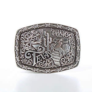 M&F Rectangle Texas Cactus Horse Buckle 37718