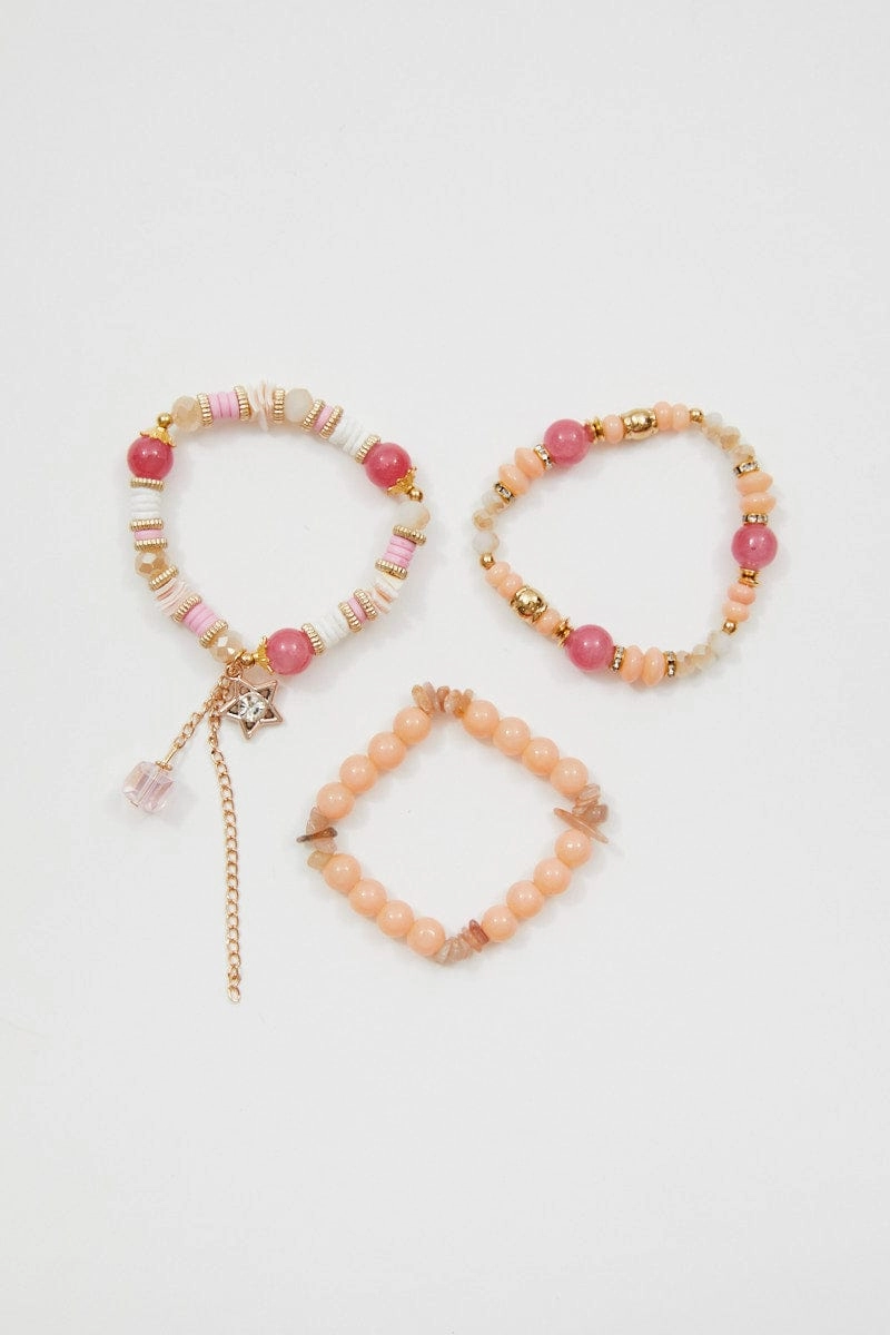 Orange Beaded Bracelet