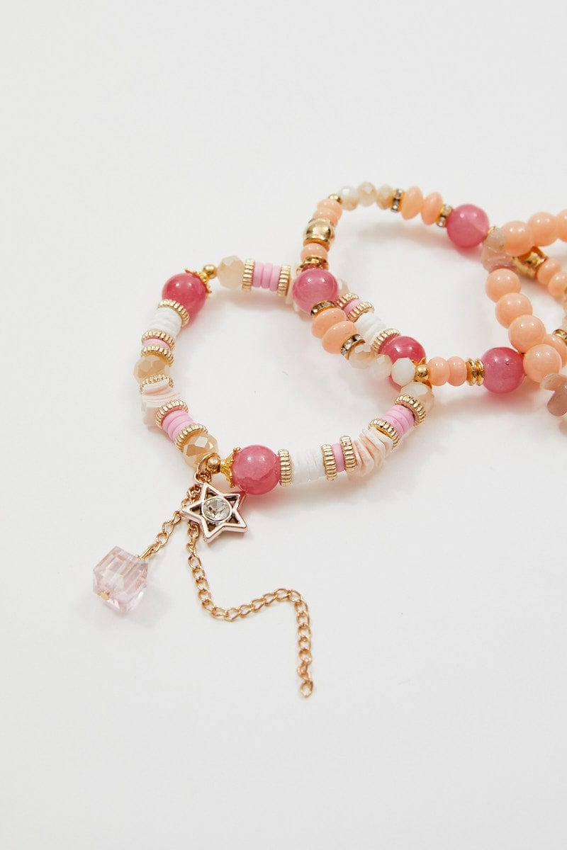 Orange Beaded Bracelet