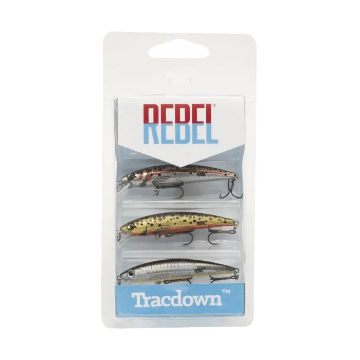 Rebel Tracdown Ghost Minnow 3 Pack Crankbaits