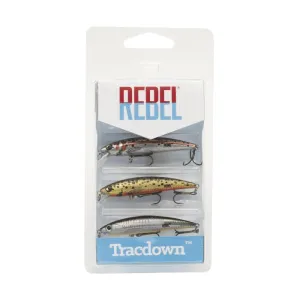 Rebel Tracdown Ghost Minnow 3 Pack Crankbaits