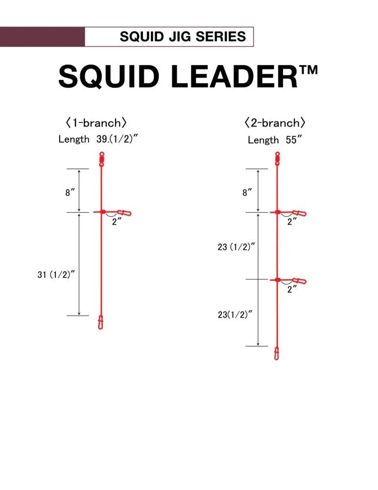 Yo-Zuri Squid Leaders